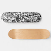 B&W Graffiti Madness Skateboard (Horizontal)
