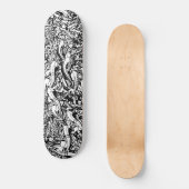 B&W Graffiti Madness Skateboard (Vorderseite)