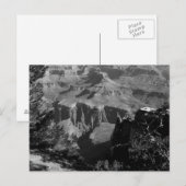 B&W Grand Canyon 4 Postkarte (Vorne/Hinten)