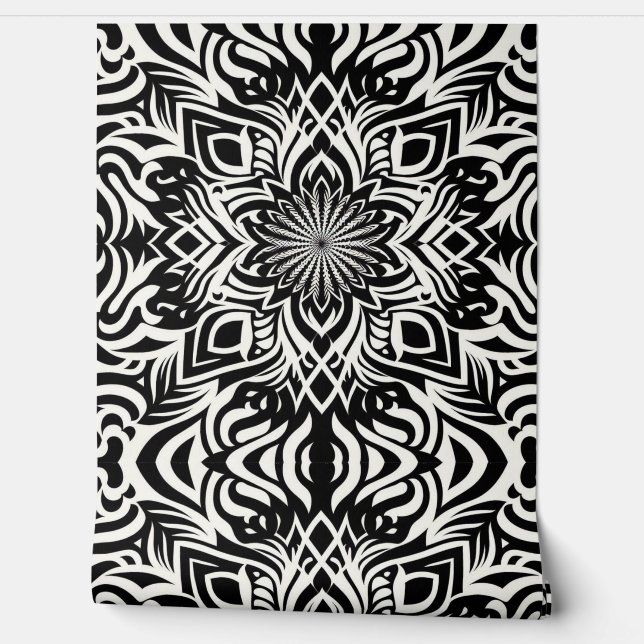 B&W Harmony Tapete (Abrollen)