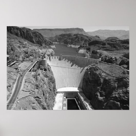 B&W Hoover Dam 3 Poster (Vorne)