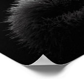 b&w Igel Poster (Ecke)