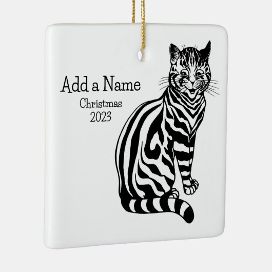 B&W Illustration & Text 2 ・ Louis Wain ・ Ornament (Rechts)