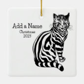 B&W Illustration & Text 2 ・ Louis Wain ・ Ornament (Rückseite)