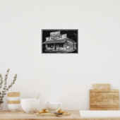 B&W Juke Joint Poster 13 x 19 (Küche)