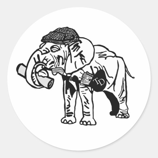 B&W Jumbo Sticker (20 COUNT!) (Vorderseite)