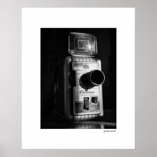 B&W Kodak Brownie 8mm Filmplakat Poster