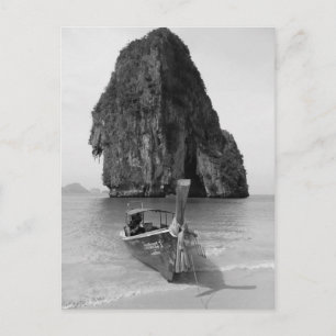 B&W Krabi Strand 3 Postkarte