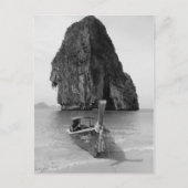 B&W Krabi Strand 3 Postkarte (Vorderseite)