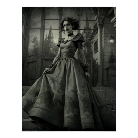 B&W Lady Poster (Vorderseite)