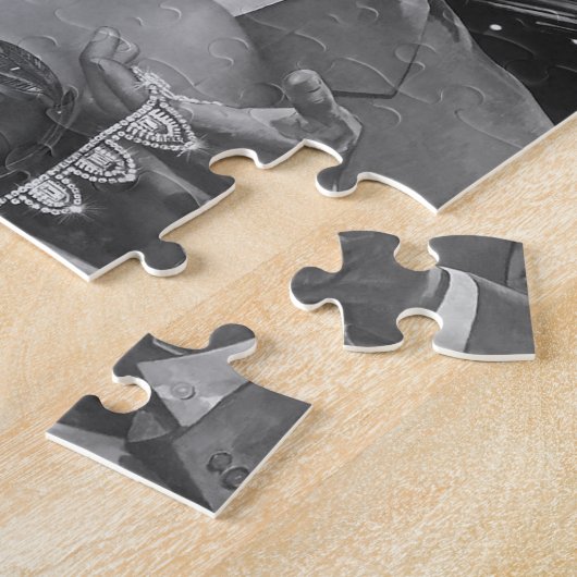 B&W Las Vegas Plakat Puzzle (Seite)