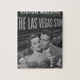 B&W Las Vegas Plakat Puzzle