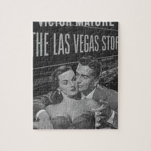 B&W Las Vegas Plakat Puzzle (Vertikal)