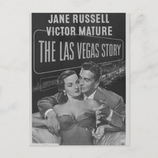 B&W Las Vegas Poster Postkarte