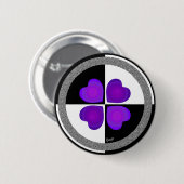 B&W Lila Hearbeating Button (Vorne & Hinten)