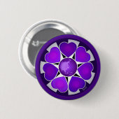 B&W Lila Hearbeating Button (Vorne & Hinten)