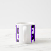 B&W Lila Hearbeating Espressotasse (Rückseite)