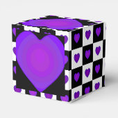 B&W Lila Hearbeating Geschenkschachtel (Rückseite)