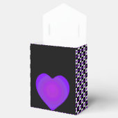 B&W Lila Hearbeating Geschenkschachtel (Geöffnet)