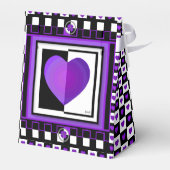 B&W Lila Hearbeating Geschenkschachtel (Rückseite)