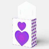 B&W Lila Hearbeating Geschenkschachtel (Geöffnet)