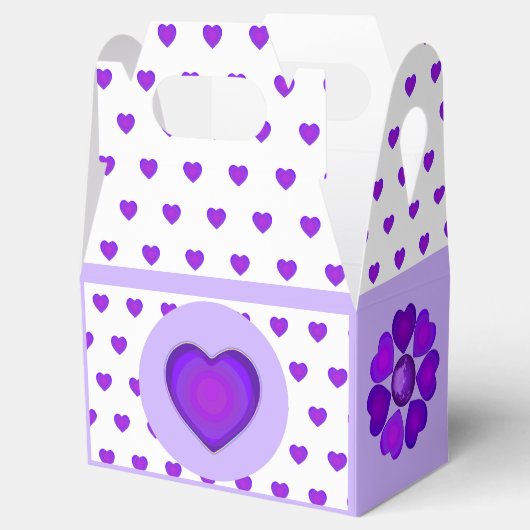 B&W Lila Hearbeating Gevor Box Geschenkschachtel (Geöffnet)