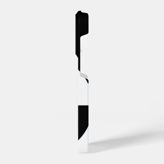 B&W Lila Hearbeating iPhone Hülle (Linke Seite)