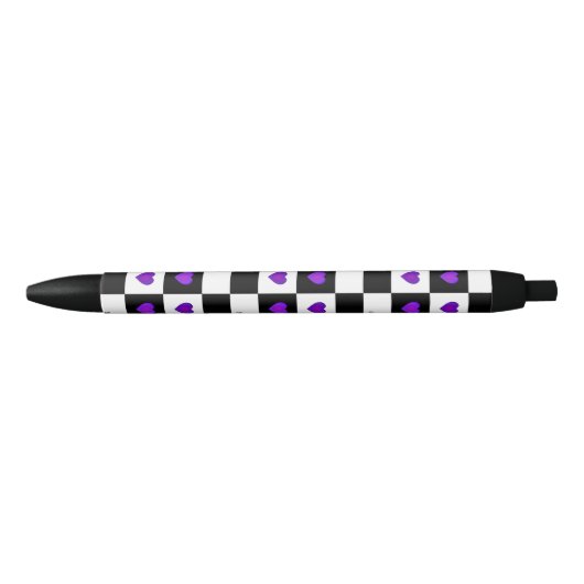 B&W Lila Hearbeating Kugelschreiber (Vorderseite)