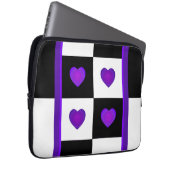 B&W Lila Hearbeating Laptopschutzhülle (Vorne Rechts)