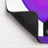 B&W Lila Hearbeating Mousepad (Ecke)