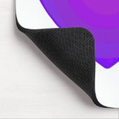 B&W Lila Hearbeating Mousepad (Ecke)
