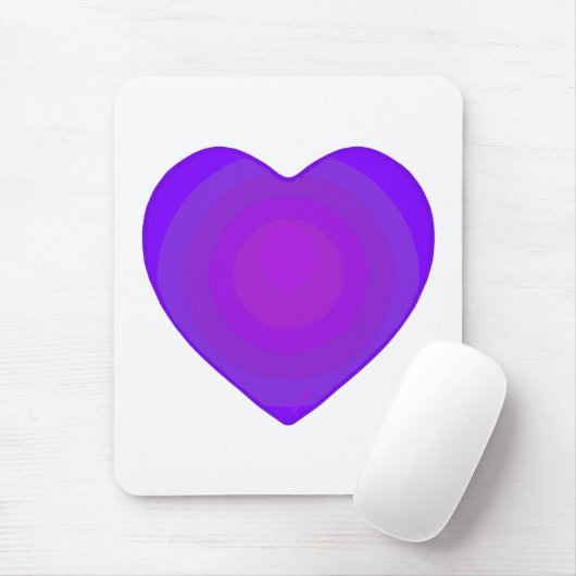 B&W Lila Hearbeating Mousepad (Mit Mouse)