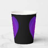 B&W Lila Hearbeating Pappbecher (Links)