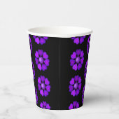 B&W Lila Hearbeating Pappbecher (Rechts)