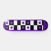 B&W Lila Hearbeating Skateboard (Horizontal)