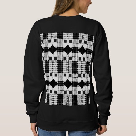 B&W Lila Hearbeating Sweatshirt (Rückseite)