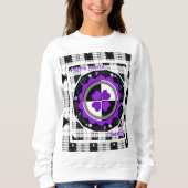 B&W Lila Hearbeating Sweatshirt (Vorderseite)