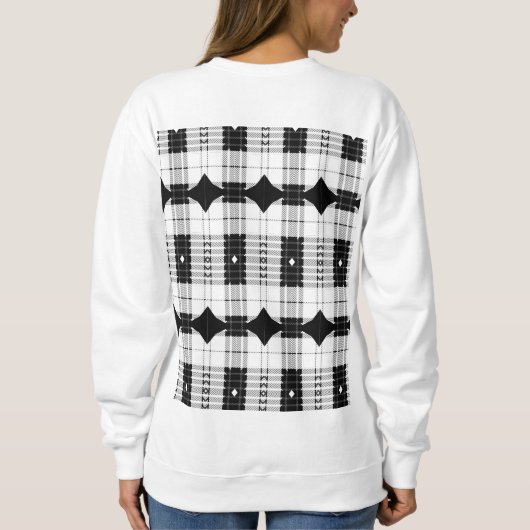 B&W Lila Hearbeating Sweatshirt (Rückseite)