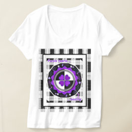 B&W Lila Hearbeating T-Shirt