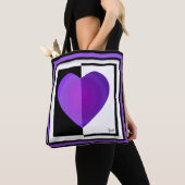 B&W Lila Hearbeating Tasche (Von Nahem)