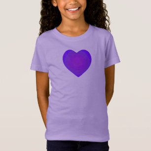 B&W Lila Hearts Beating T - Shirt