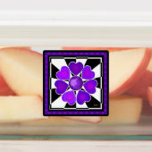 b&w Lila Herzen schlagen Etiketten (Befestigt)