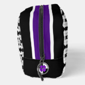 B&W lila Herzen schlagen Waschbeutel (Rechts)