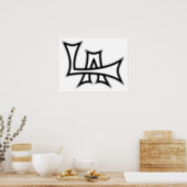 B&W Los Angeles Poster (Küche)