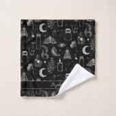 B/W Magic Bugs und Stuff Badhandtuch Set (Waschlappen)