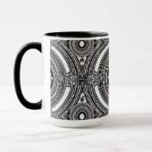 B&W Medallion Motif Tasse (Links)