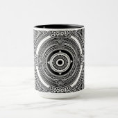 B&W Medallion Motif Tasse (Zentrum)
