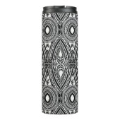 B&W Medallion Motif Thermosbecher (Rückseite)