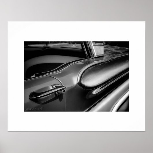 B&W Mercury Turnpike Cruiser Poster Druck (Vorne)
