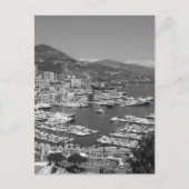 B&W Monaco Postkarte (Vorderseite)